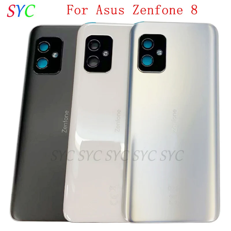 

Original Rear Door Battery Cover Housing Case For Asus Zenfone 8 ZS590KS Back Cover with Logo Repair Parts