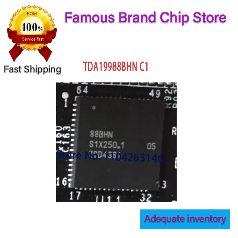 

5 шт./лот TDA19988BHN/C1 TDA19988BHN TDA19988 88BHN QFN64 Новый в наличии