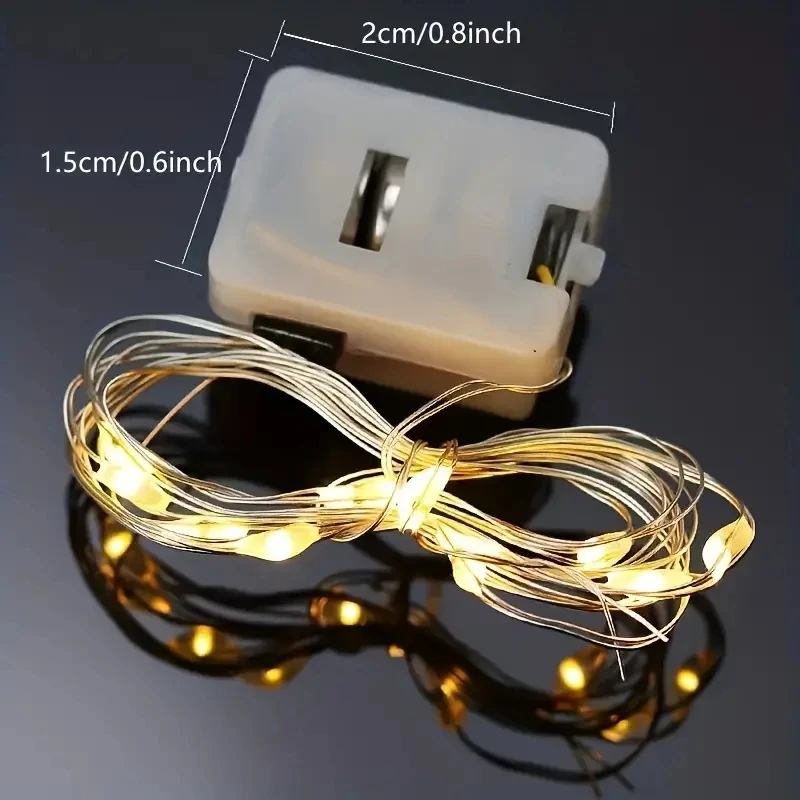 30 Packs Fairy Tale Lamp Battery Operated String Light 20 LED Mini String Light Waterproof For Wedding Party DIY Bedroom Decor