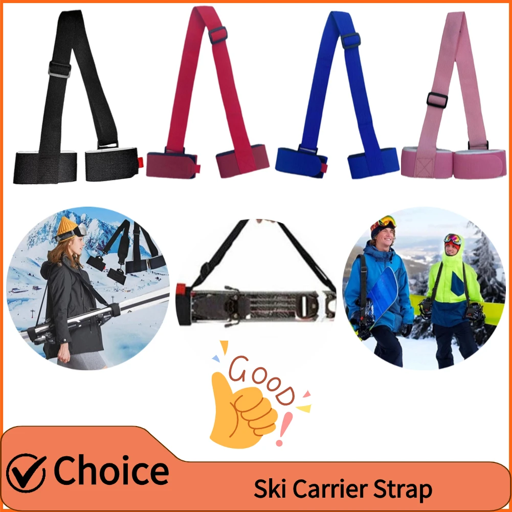 

Регулируемые нейлоновые сумки для катания на лыжах, переноска на плечо, ремни с ручкой для ресниц, петля с крючком для портера, защита для лыж, сноуборда