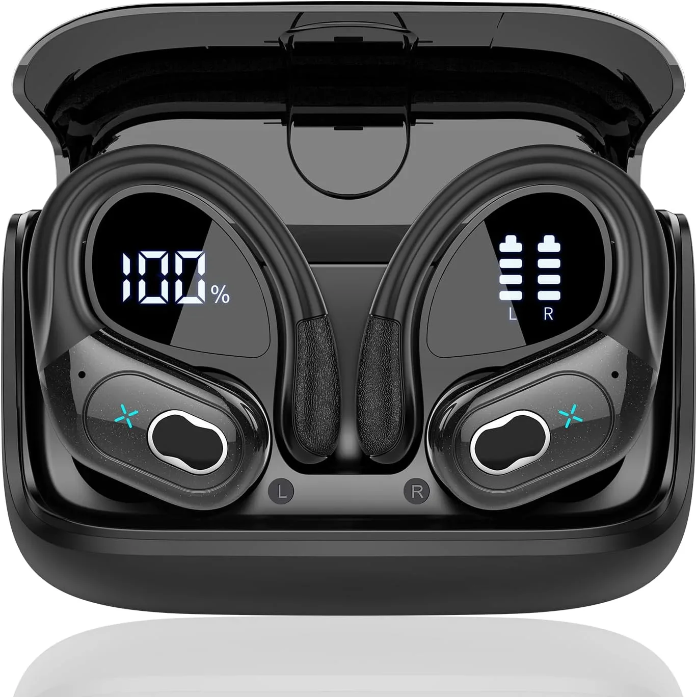 

Sports Earbuds Bluetooth 5.4 HIFI Bass Wireless Headphones LED Touch Hands-free Earphone Noise Cancelling Waterproof Headset