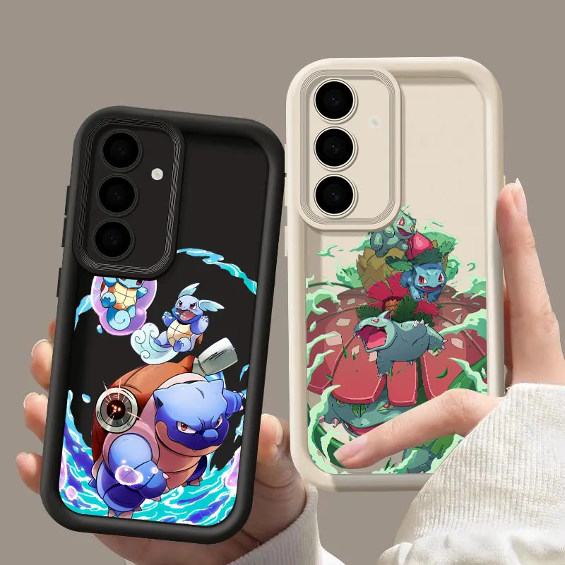 Squirtle Blastoise Pokemon Anime S24FE Phone Case For Samsung Galaxy S24 S23 S21 S20 Fe S25 Ultra S22 Plus Shockproof Back Cover