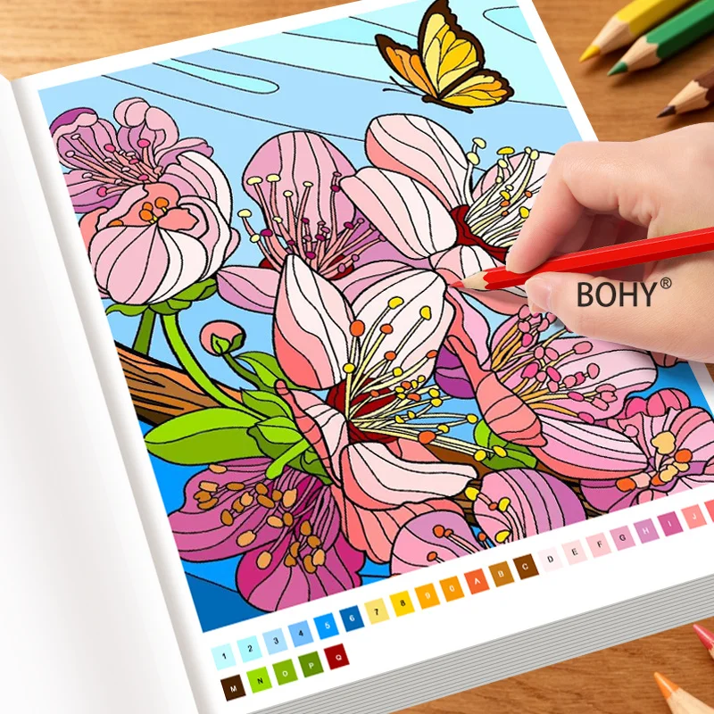 A Digital Coloring Book for Adult Art Style Decompression 32 Pages Relieving Workplace Stress Improve Artistic Aesthetics