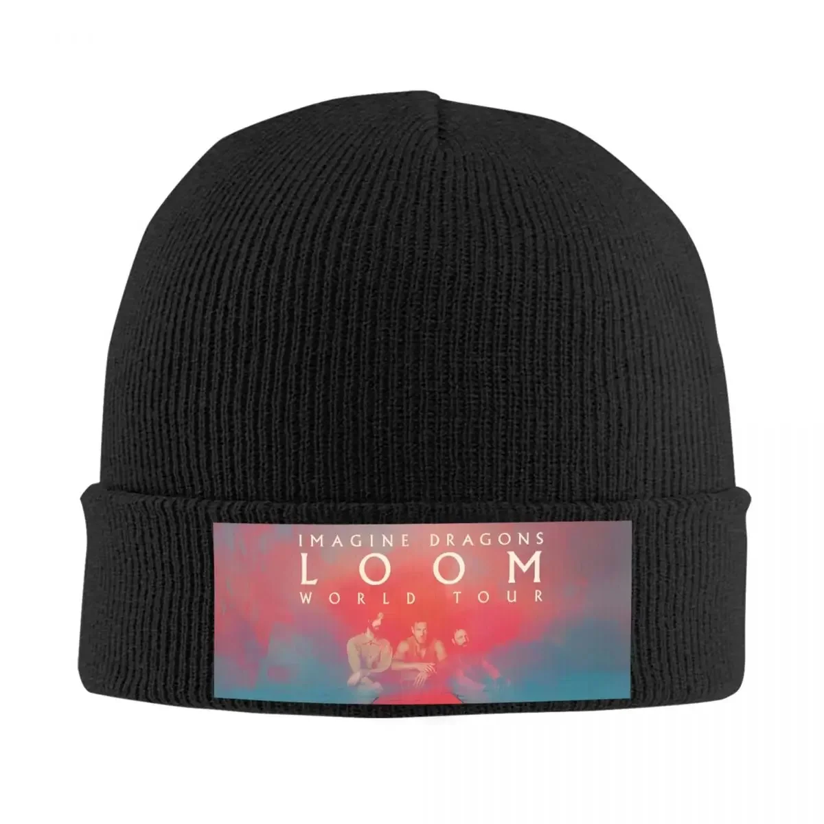 Loom Tour 2024 New Album Knitted Hat for Women Men Beanies Autumn Winter Hat Acrylic Imagine Dragons Band Hip Hop Cap