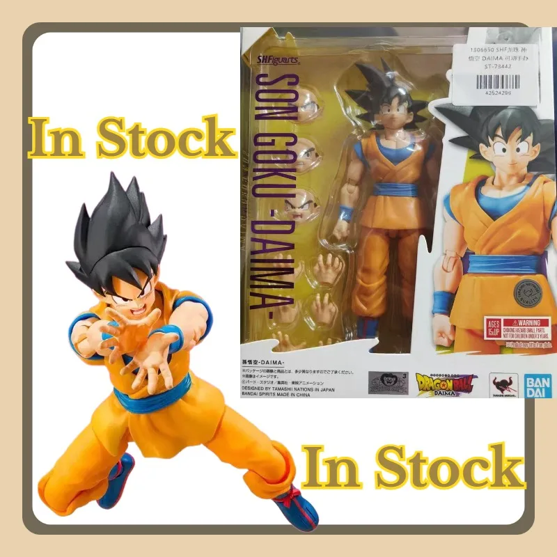

In Stock BANDAI S.H.Figuarts SONGOKU Daima Dragon Ball Action Figures Exquisite Figures Desktop Decorations Collection