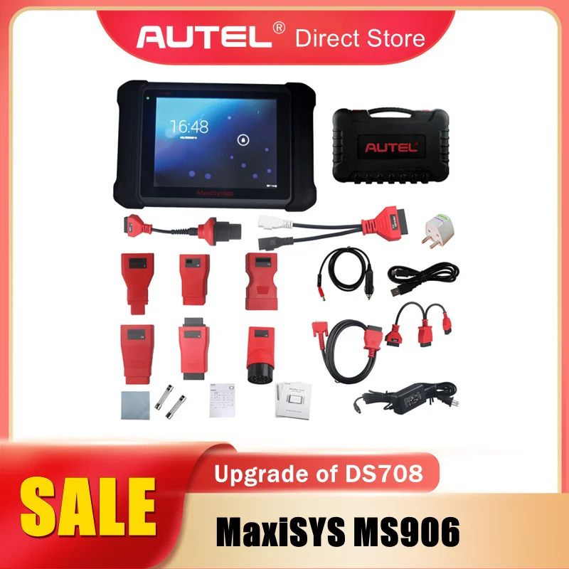 AUTEL MaxiSYS MS906 Full System Automotive Diagnostic Tool with ECU Coding and Active Test Oil Reset, ABS, SRS, DPF, EPB, TPMS