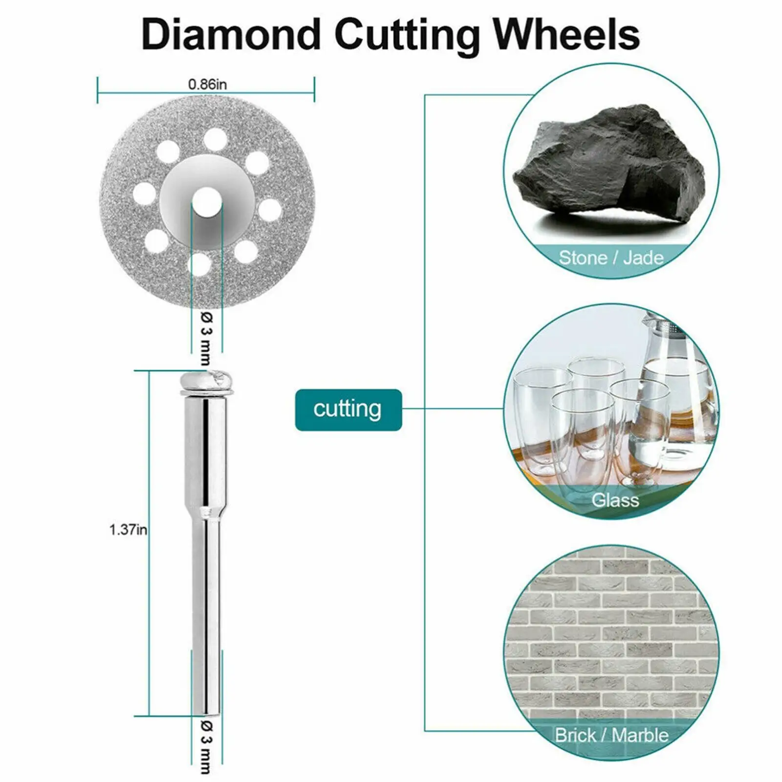 

Circular Saw Cutting Discs Diamond Cutting Discs Accessories 34x for Wood GEM