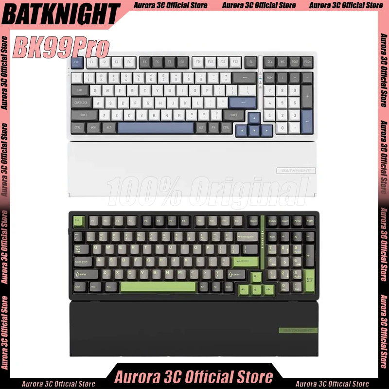 

NEW BATKNIGHT BK99Pro Mechanical Keyboard Wireless Bluethooth Keyboards 3mode Hot-Swap Gasket Custom Office Esports PC Keyboard