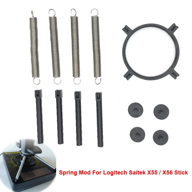 Absorvente de Choque Mod Kit para Logitech Saitek Stick Enhancement Joystick Modificar Material Anti-fricção X55 X56