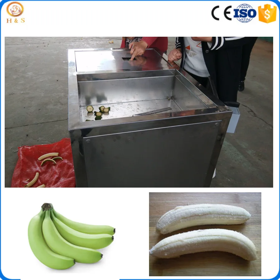 high efficiency automatic green banana peeling machine / banana peel