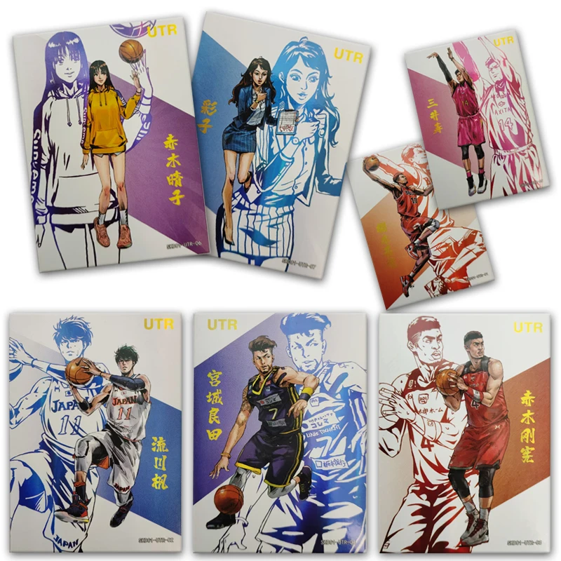 

Anime Slam Dunk Sakuragi Hanamichi Haruko Akagi Jin Soichiro Akagi Takenori Utr Card New Collection Boy Surprise Birthday Gifts