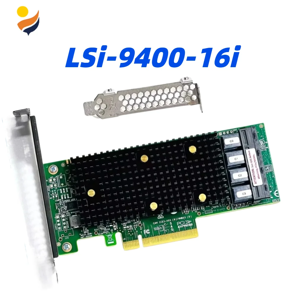 LSI 9400-16i RAID Controller Card PCIe 3.0 X16 Tri-Mode HBA 12Gb/s SAS SATA NVMe Server Storage for Business And Networking