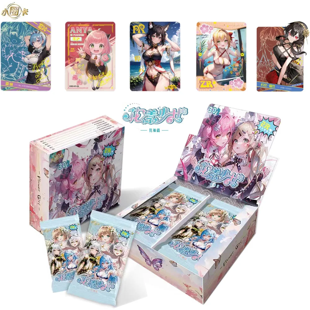 

New Goddess Story Cards Collection Flower Yang Girl Series Anime Character Kaname Limited Game Collection Card Christmas Gifts