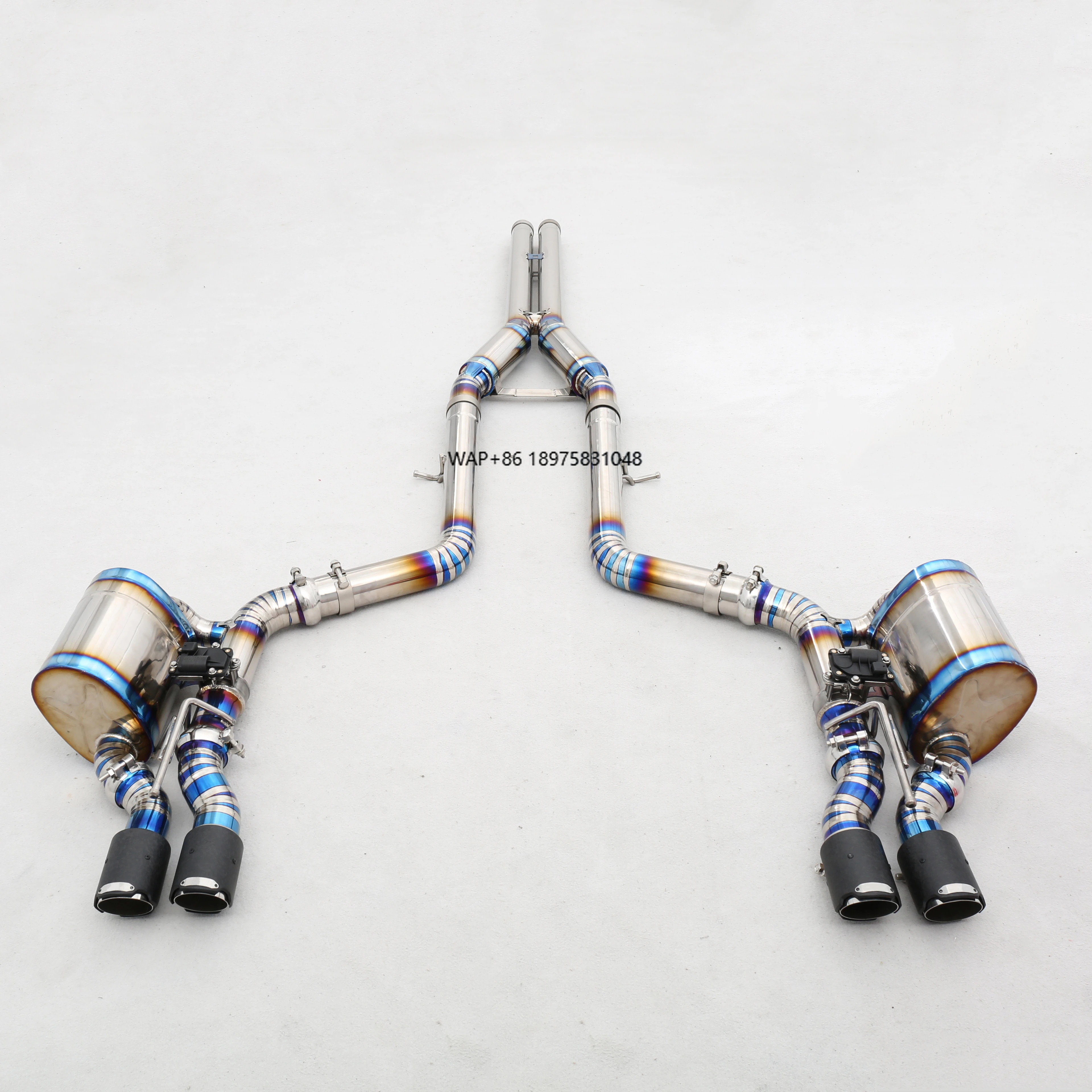 Custom 304 Stainless Steel/Titanium Valved Exhaust System Perfect Fit for 6.2/6.4