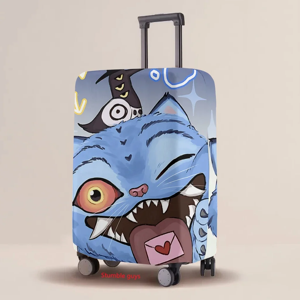 Kpop شيطان الصيادين الكرتون الأمتعة الغطاء الواقي متعدد الحجم حقيبة مرنة تناسب 18-32 بوصة حقيبة السفر #5