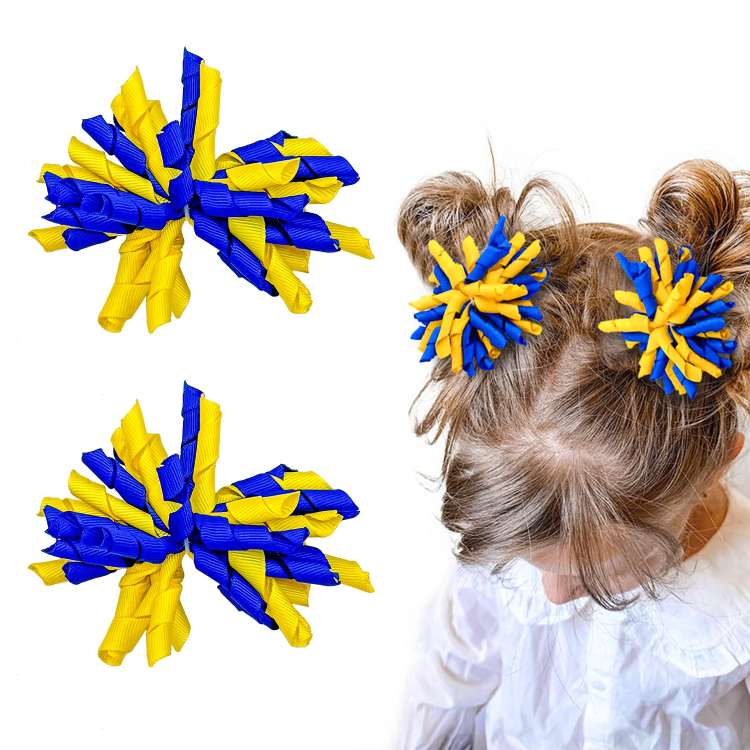 1PC Kids Tassel Bows Hair Clips Grosgrain Ribbon Bows Girls Hair Clips Barrettes Ponytail Holder Children Kids Hair Accessories