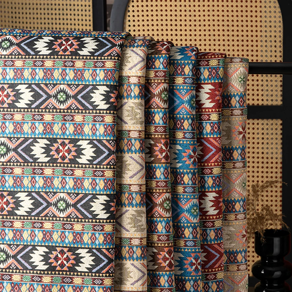 

148x100 см жаккардовая ткань, чехол для дивана, скатерть ручной работы, геометрический узор, этническая ткань, одежда «сделай сам», швейные принадлежности