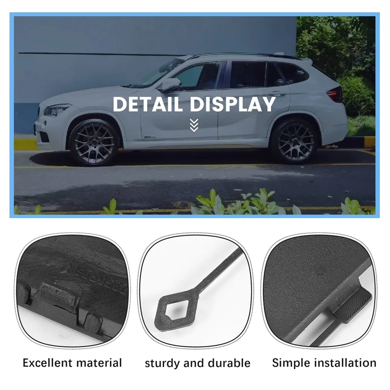 

A10E-1 Pair Rear Bumper Towing Tow HOOK Eye Cover Cap 51122990609 51122990610 For BMW X1 E84 2009-2016