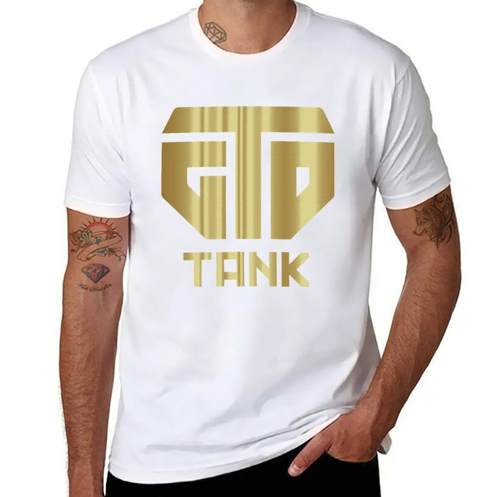 

GTD - Faux gold T-Shirt cotton t shirt pack t shirts for man cotton funny T-Shirt