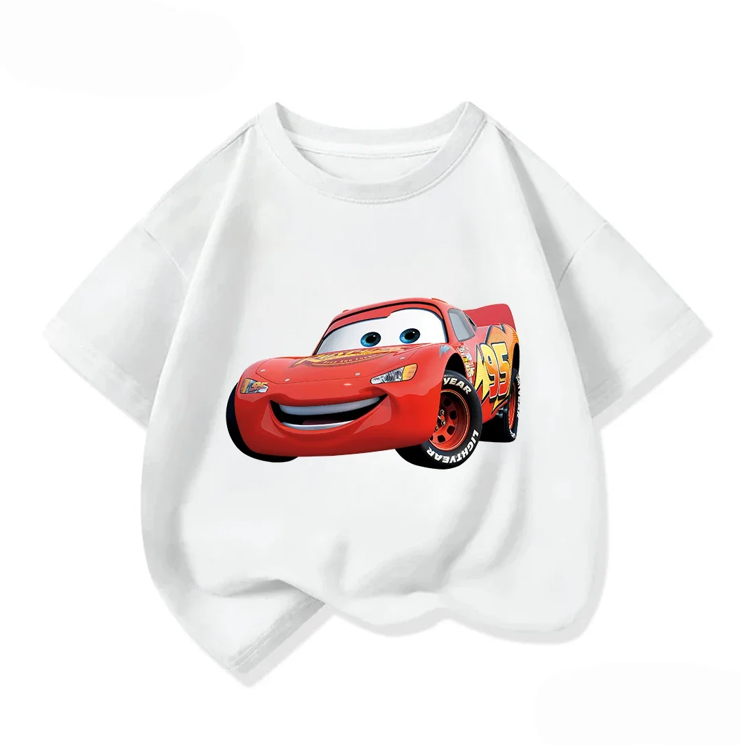 Fashion Kids Short Sleeve Tee Crew Neck Classic Cars Cartoon Design Hot Street Style Summer Tops For Boys Girls 3 14
