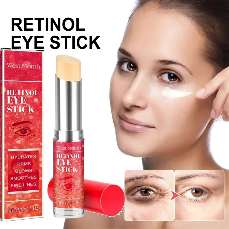 Retinol Eye Stick Targets Dark Circles Puffiness Aging Wrinkles Eye Bags Fine Lines  Retinol Eye Balm Eye Brightener Under