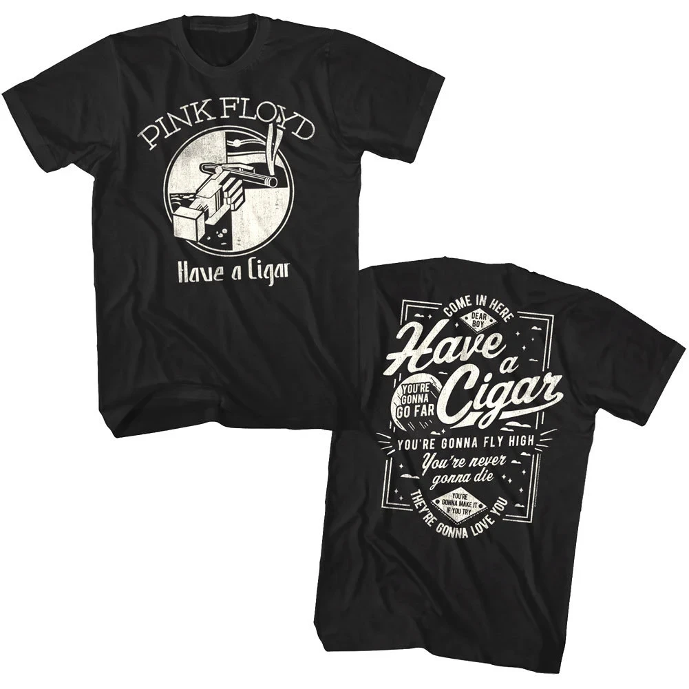 Camiseta PINK FLOYD para hombre con letras de un cigarro, camiseta de banda de Rock Vintage, tallas grandes y altas, álbum psicodélico, gira de conciertos