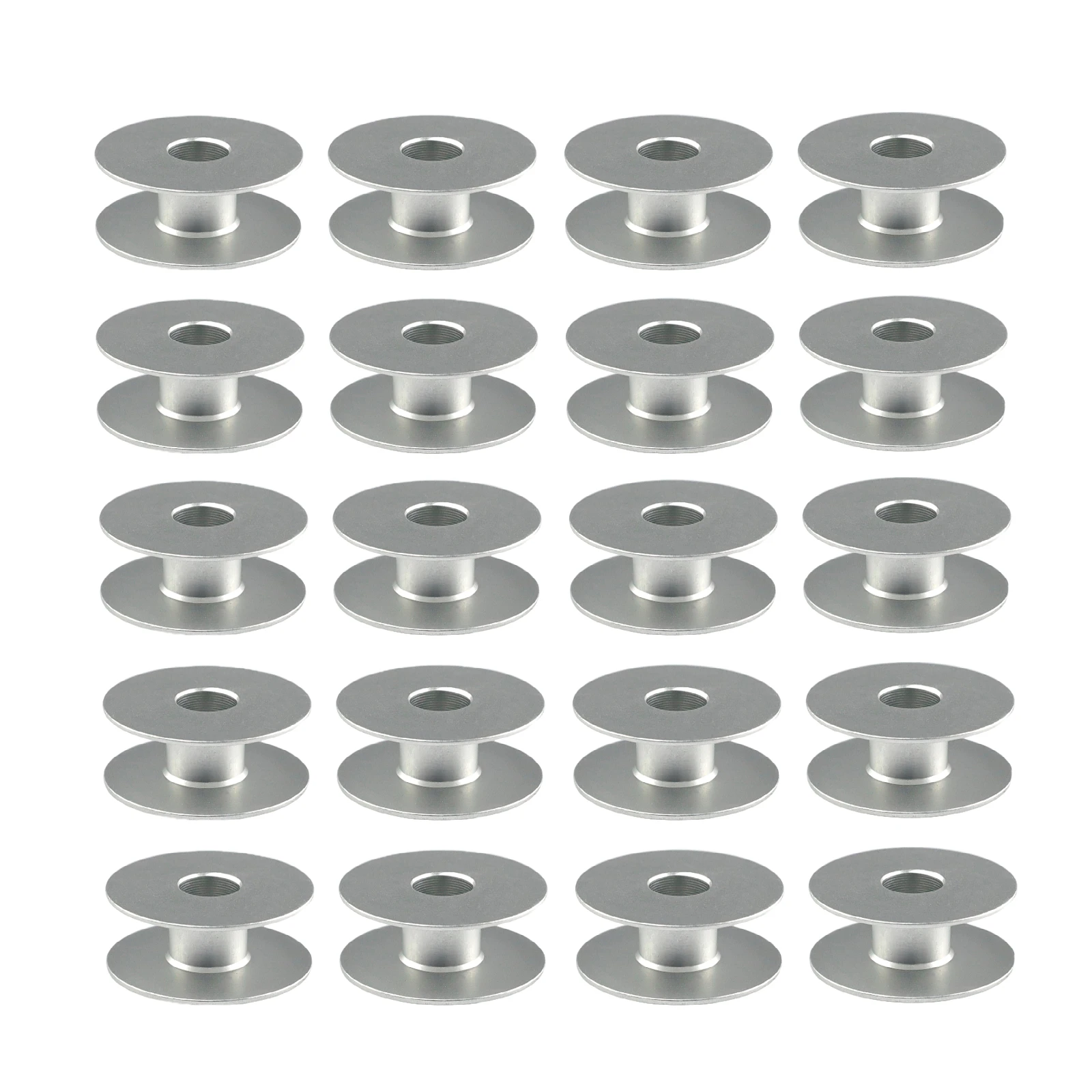 10/20pcs Computer flat sewing machine wire bobbin plane line aluminum bobbin core line shuttle quality antioxidant