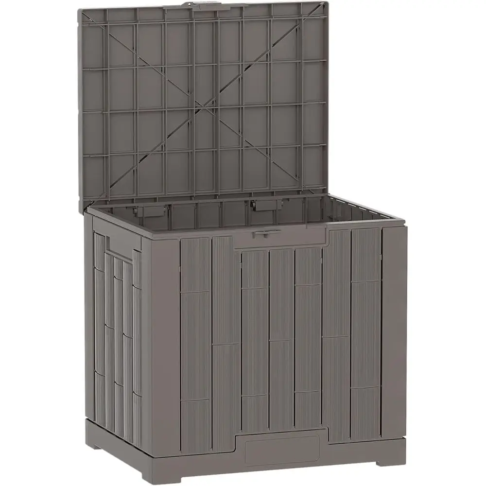 

Weatherproof 30-Gallon Resin Deck Box with Lock and Handle for Outdoor, Patio, and Garden Storage