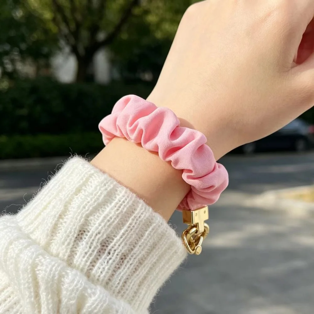 

Multifunctional Cute Colon Bracelet Keychain Women Gift Textile Elastic Hair Ring Key Backpack Soft Keyring Pendant Accessories
