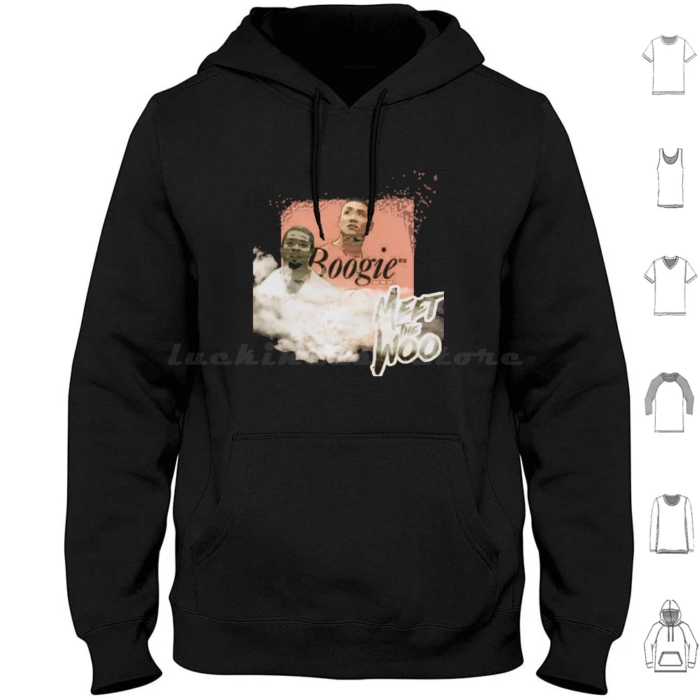 Boogie Hoodies Long Sleeve Pop Popsmoke Pop Smoke Boogie Movie Boodiemovie Meetthewoo Eddiehuang Vintage Taylor