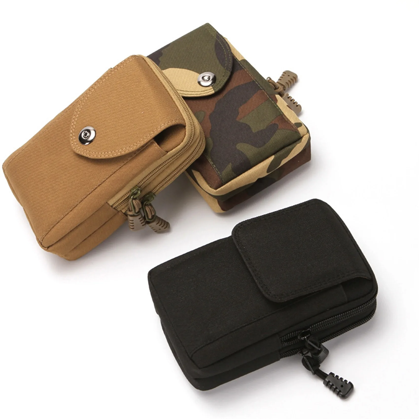 6.5Inches Canvas Waist Packs Vintage Outdoor Sport Mobile Phone Bag Men Wear Belt Waist Bag Mini Chest Bag for Boy Crossbody Bag