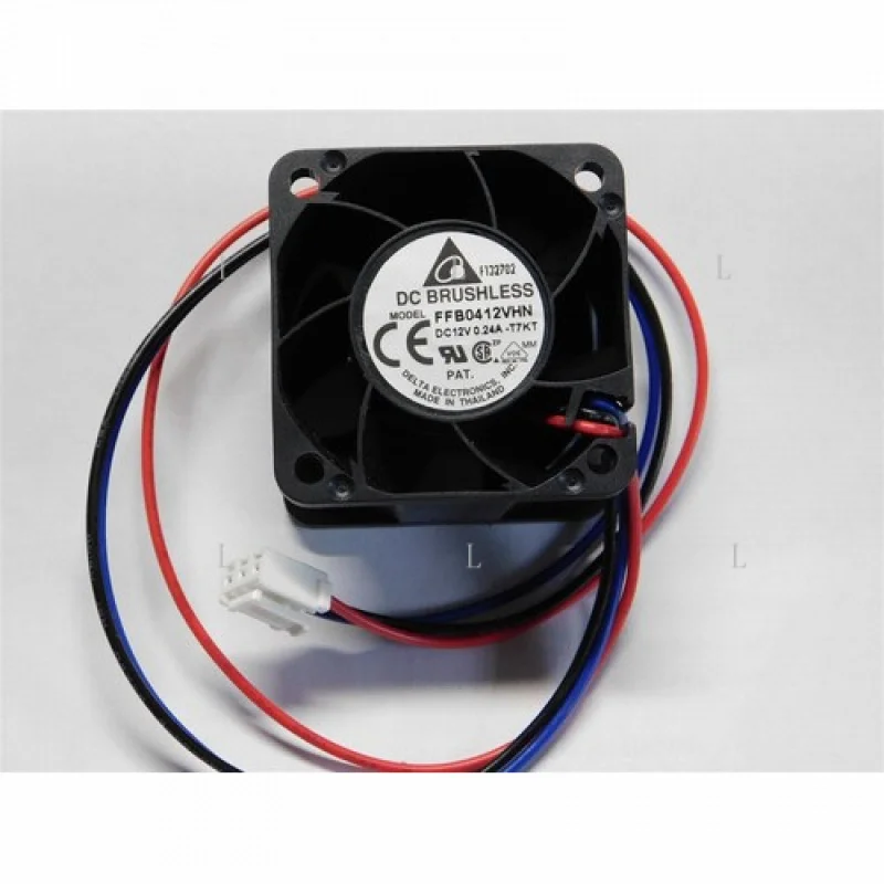 

L for Delta FFB0412VHN-T7KT 12V 0.24A 40x40xx28mm Box Ventilation Fan OEM Part 3 Lead