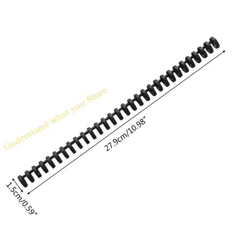 J60A 15mm Binding Plastic Binding Coil 30-anello da 0,59 "Diametro chiusura della clip della bobina rilegatura per dei