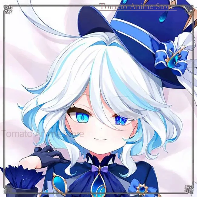 

Japanese Anime Genshin Impact Furina De Fontaine Dakimakura Cozy Otaku Pillow Cover En Gifts New