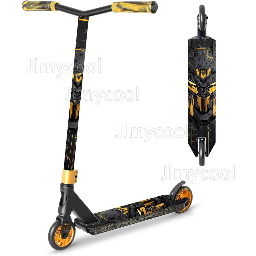 Trendy Robot Pattern Scooter Stickers Scooter Skateboard Scooter Floor Mat Stickers Personalized Cool DIY