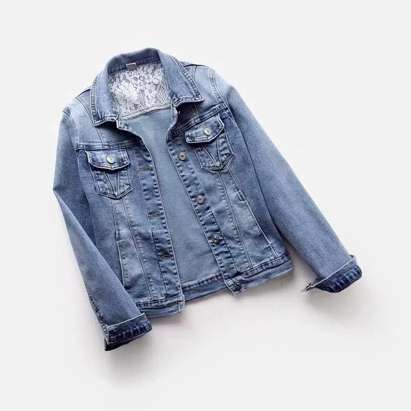 Autumn Denim Jacket Women Long Sleeve Short Jacket Korean Elasticity Slim Jean Coat Streetwear Vintage Spring Basic Outerwear