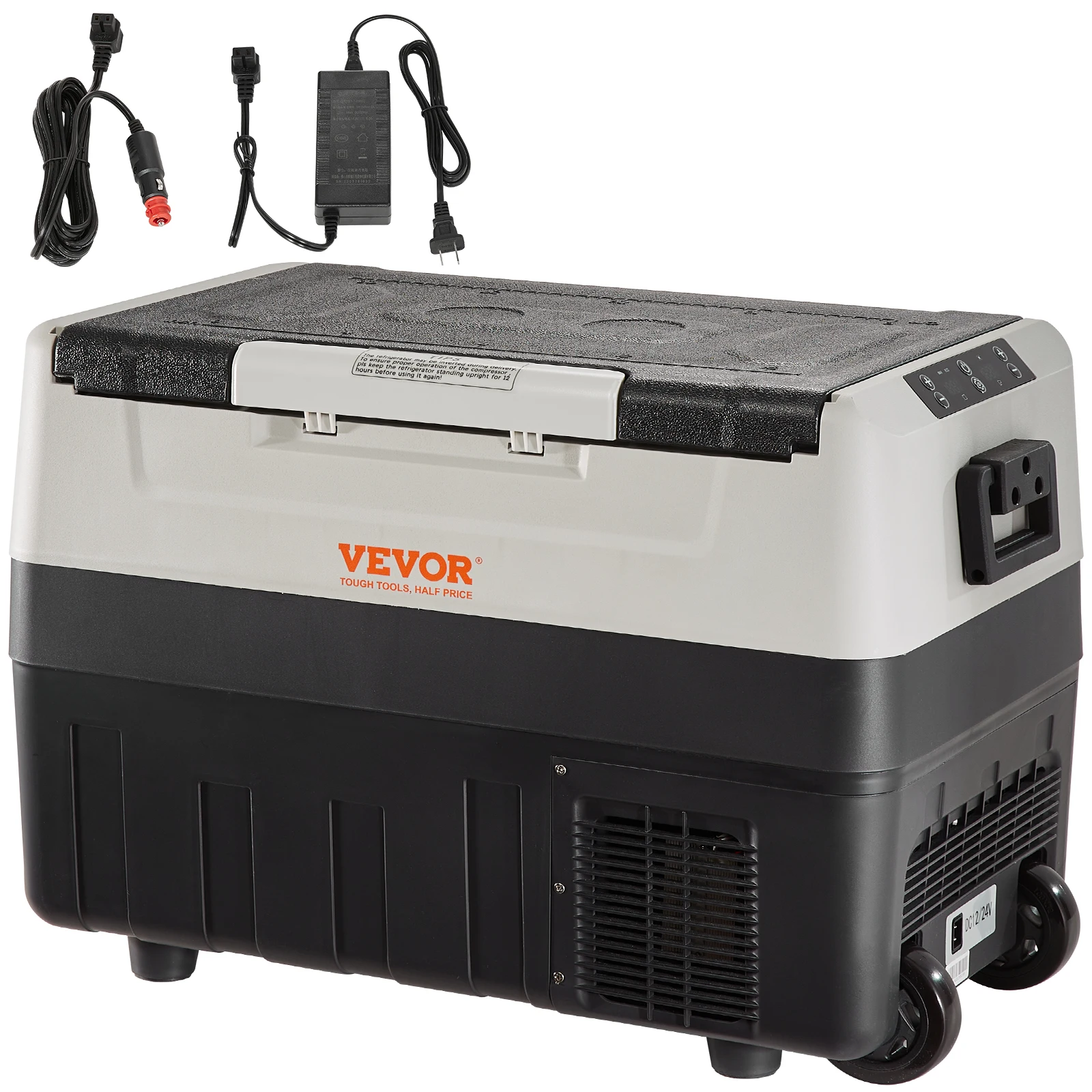 VEVOR Glacière Électrique Portable Réfrigérateur de Voiture 35L 12V Double Zone