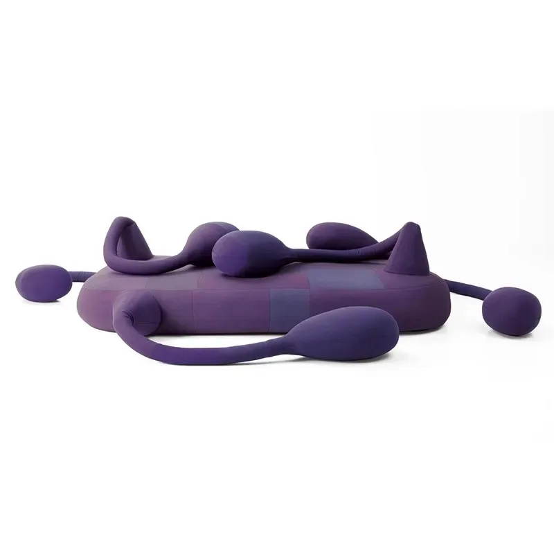 pop creative design art sofa Italian light luxury fabric sofa home furniture animal shape octopus living room