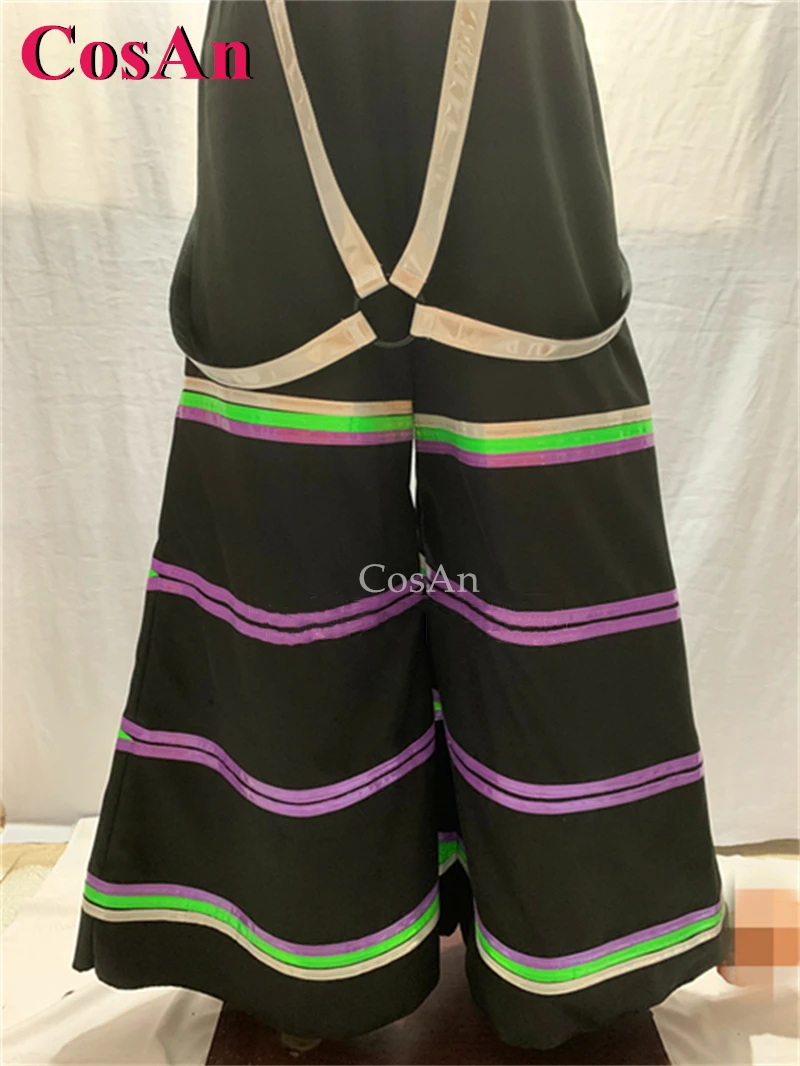 

CosAn новые улучшенные брюки со светоотражающими полосками и тремя полосками, брюки «Бог смерти», танцевальные брюки «Призрак», расклешенные брюки и прямые брюки, мельбурнская растрелка»