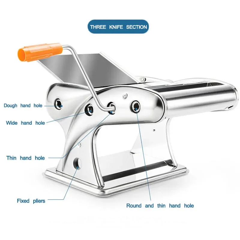 

Manual Noodle Machine, Noodle Rolling Machine, Wonton Dumpling Skin, Domestic Small Stainless Steel Noodle Press