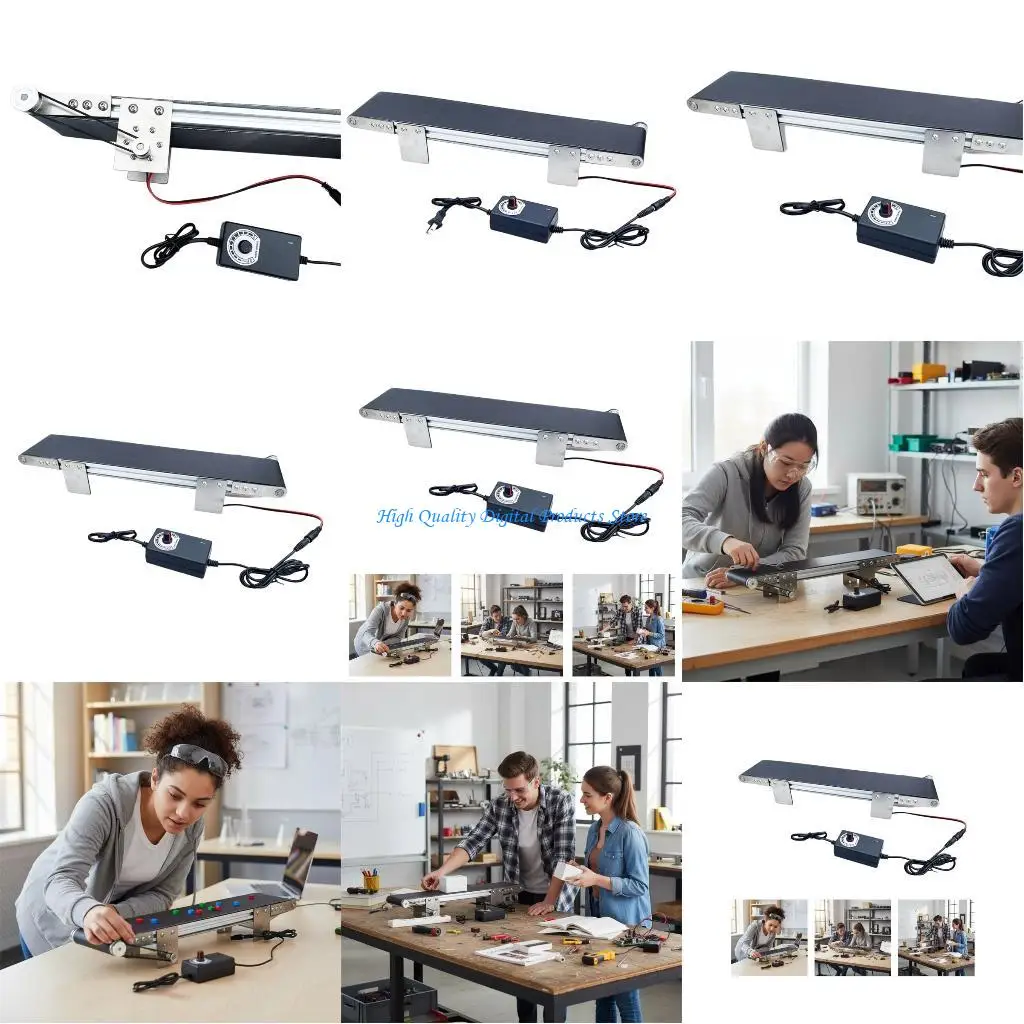 

U2JE Student Science Lab Apparatus Motorized Metal Conveyor System For Friction Testing