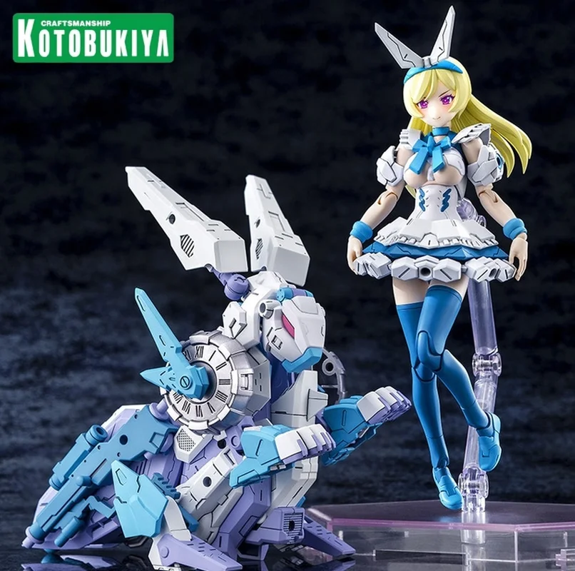 

Kotobukiya Kp615 03588 Goddess Device Chaos Pretty Alice Jade Rabbit Machine Girl Action Figure Assembly Model Toys Gifts