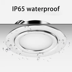 Mini Downlight LED IP65 12V/24 Ultra cienki 3W wpuszczany sufitowy światło punktowe strona główna kuchnia łazienka w małej szafce żarówka