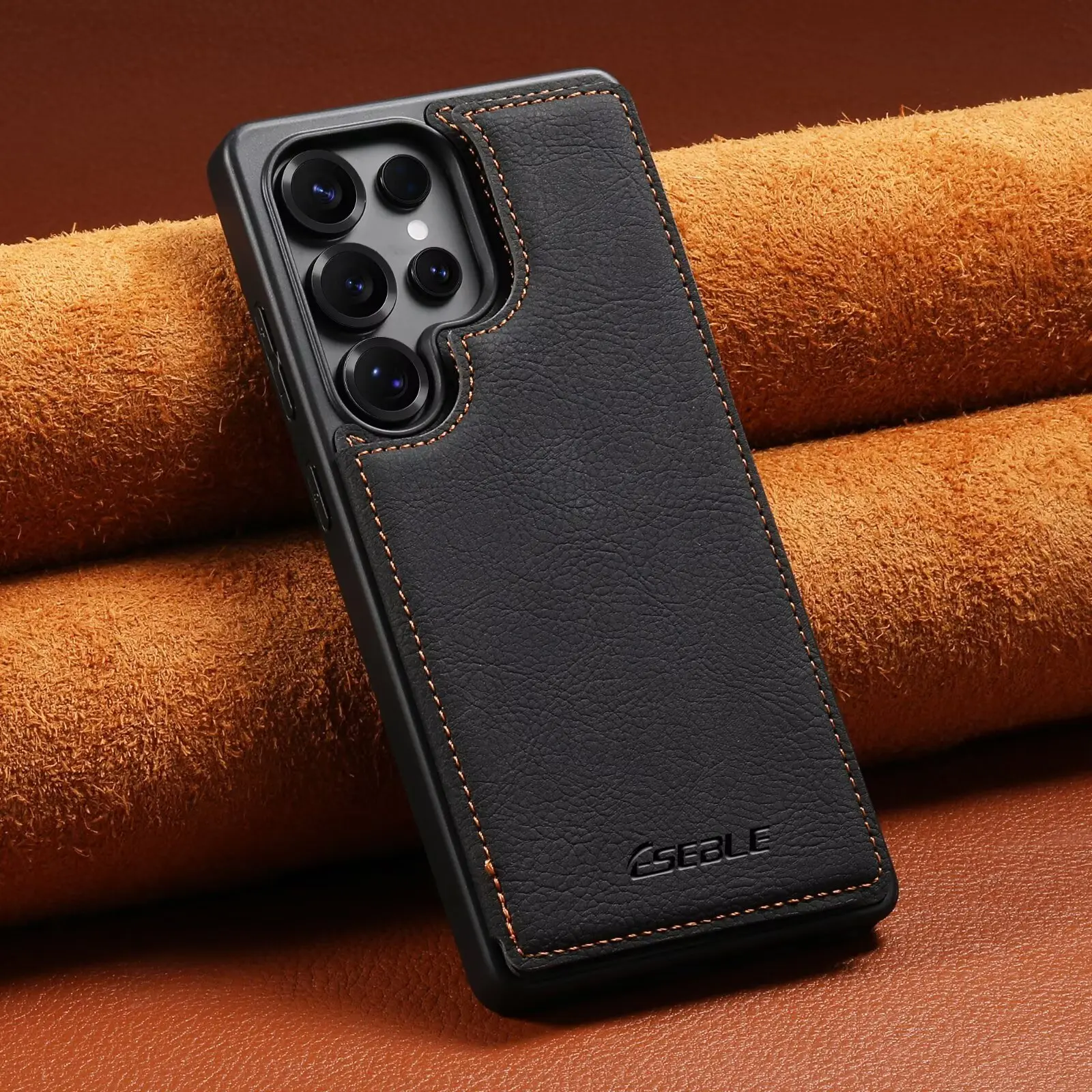 Leder Flip-Kartenhalter Brieftasche Handyhülle für Samsung Galaxy S26 S25 Ultra S24 FE S23 S22 A56 A55 Schnallen-Schutzhülle Tasche