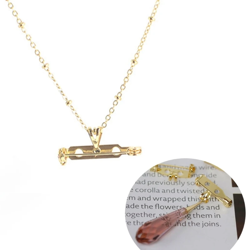 

Multi Purpose Jewelry Adapter Necklace Brooch Converters Necklace Pendant Adapter Creative Jewelry Conversion Tool