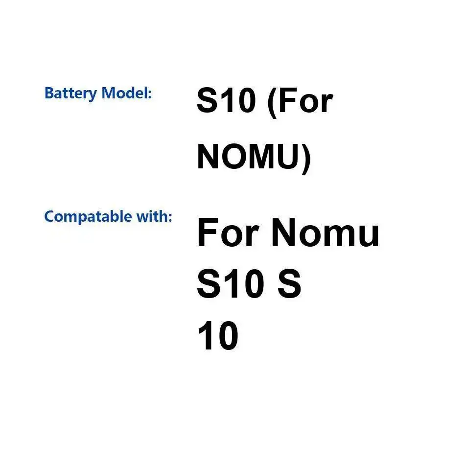 

High Performance Mobile Phone Battery 5000Mah Reliable Power Supply For Nomu S10