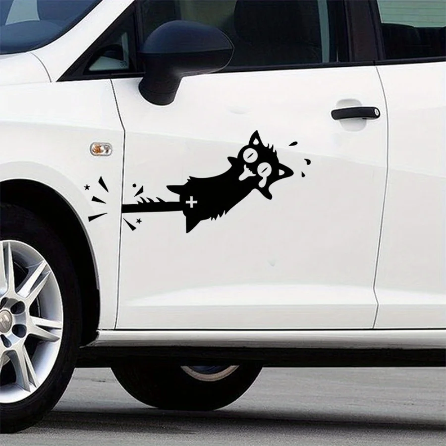 

Creative Car Switch Sticker Screaming Cat Wall Stickers Living Room Window Mural Home Decor Supplies Self-adhesive Wall Decals