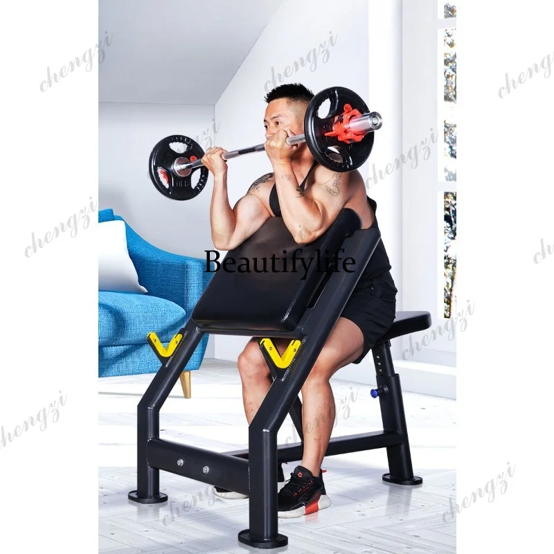 A85 Biceps Frame Trainer Priest Chair Incline Backrest Deltoid Dumbbell Fitness Equipment