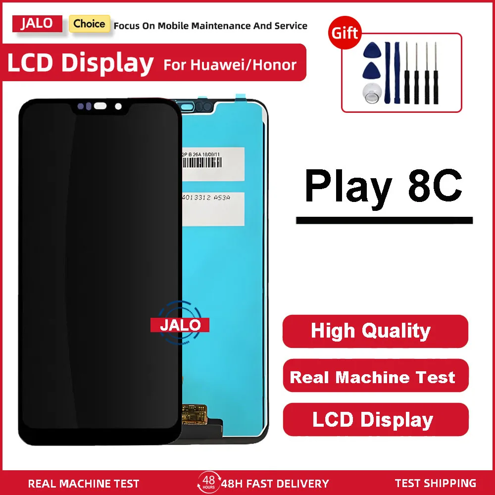 Pantalla LCD JALO Premium para Huawei Honor Play 8C BKK-AL00/TL00 Panel digitalizador reemplazo de la pantalla del teléfono móvil