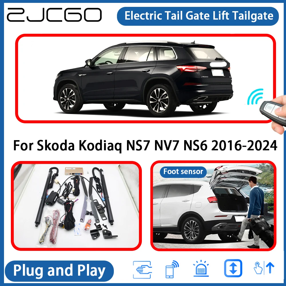 

for Skoda Kodiaq NS7 NV7 NS6 2016-2024 Automatic Powered Tailgate Power Liftgate Electric Tail Gate Lift Assisting System